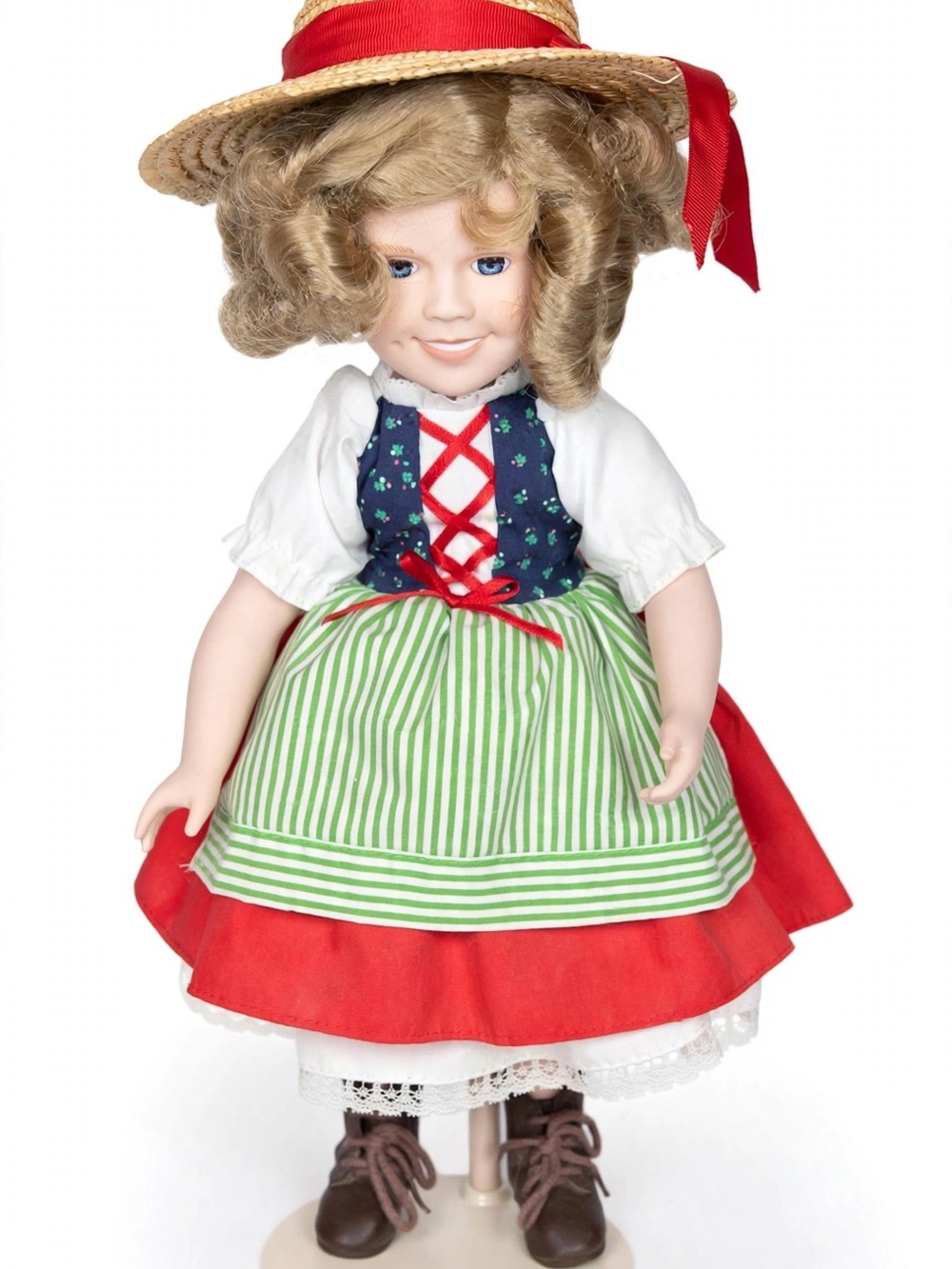 Shirley Temple Heidi Collector Doll Straw Hat